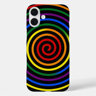 Pride Rainbow Hypnotized iPhone 16 Plus Hoesje