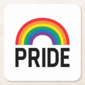 Pride Rainbow Kartonnen Onderzetters (Voorkant)