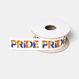 PRIDE Rainbow Letters Satijnen Lint