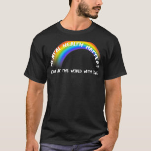 Pride Rainbow Lgbetq kijkt naar de wereld met lief T-shirt