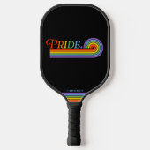 Pride Rainbow LGBTQ Aangepaste persoonlijke naam Pickleball Paddle (Achterkant)