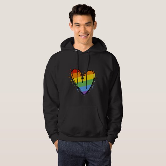 Pride Rainbow LGBTQ Hoodie (Voorkant volledig)