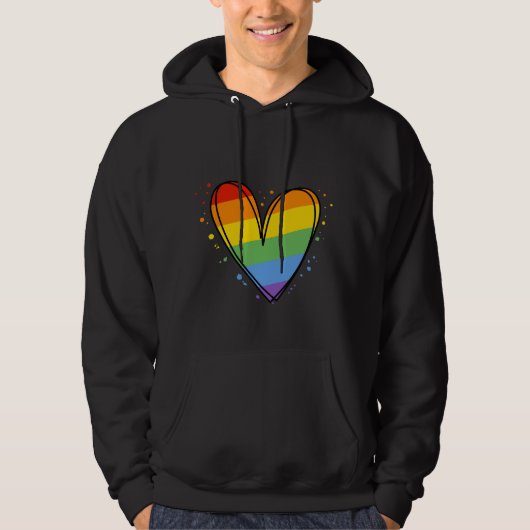 Pride Rainbow LGBTQ Hoodie (Voorkant)