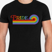 Pride Rainbow LGBTQ Mannen Basic Dark T-shirt