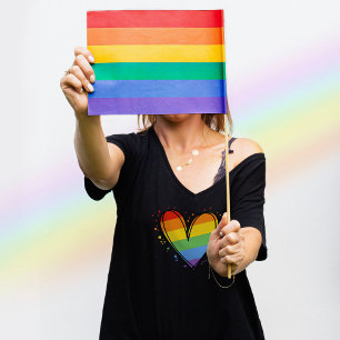 Pride Rainbow LGBTQ Meisjes Basic Donker T-shirt