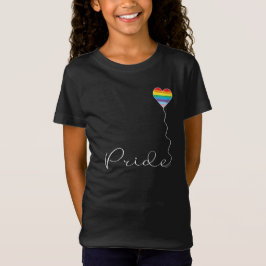 PRIDE Rainbow LGBTQIA Hart Ballon T-shirt