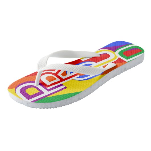 Pride Rainbow LGBTQIA-Teenslippers Teenslippers (Schuin)