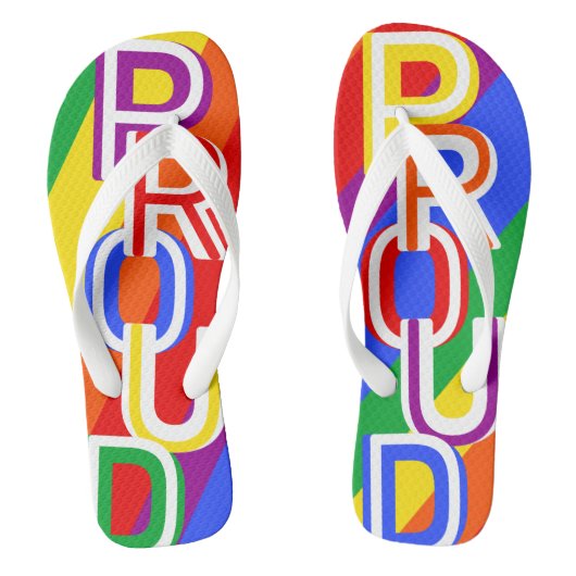 Pride Rainbow LGBTQIA-Teenslippers Teenslippers (Voetbed)
