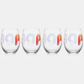 Pride Rainbow Lion Wijnglas Zonder Voet (Voorkant)