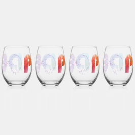 Pride Rainbow Lion Wijnglas Zonder Voet
