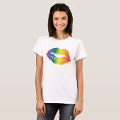 Pride Rainbow Lips T-shirt (Voorkant volledig)