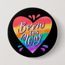 Pride Rainbow Love Button