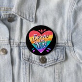 Pride Rainbow Love Button (In situ)