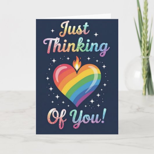 Pride Rainbow Love, LGBTQIA Feestdagen Kaart (Voorkant)