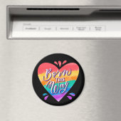 Pride Rainbow Love Magnet (Insitu (Vaatwasser))