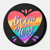 Pride Rainbow Love Magnet (Voorkant)