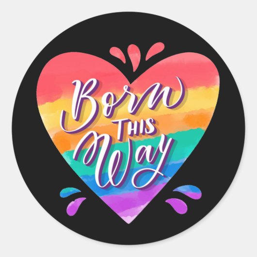 Pride Rainbow Love Sticker (Voorkant)