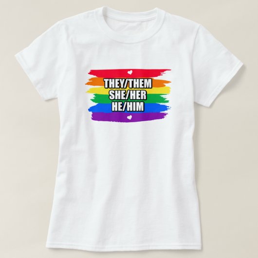 Pride Rainbow Love T-Shirt (Design voorkant)