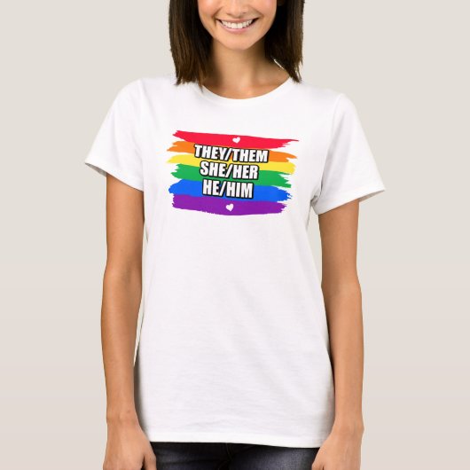 Pride Rainbow Love T-Shirt (Voorkant)