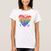 Pride Rainbow Love T-Shirt (Voorkant)