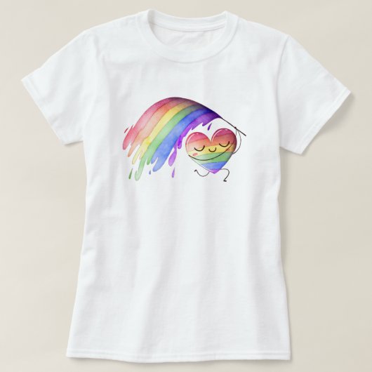 Pride Rainbow Love T-Shirt (Design voorkant)