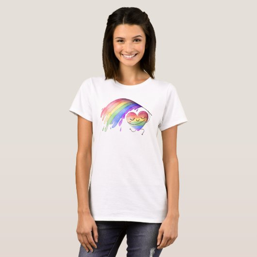 Pride Rainbow Love T-Shirt (Voorkant volledig)