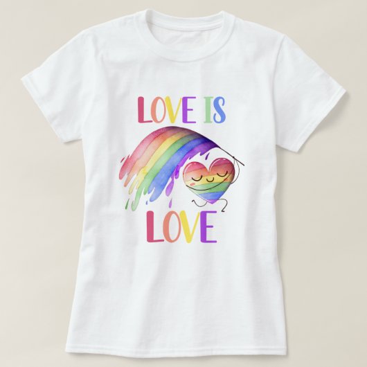 Pride Rainbow Love T-Shirt (Design voorkant)