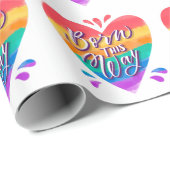 Pride Rainbow Love Wrapping Paper Cadeaupapier (Rol Hoek)