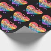 Pride Rainbow Love Wrapping Paper Cadeaupapier (Hoek)