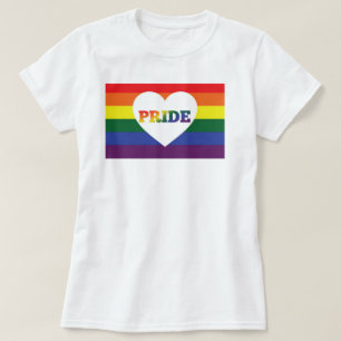 Pride Rainbow met hart T-shirt