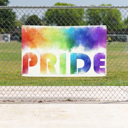 Pride Rainbow Outdoor Spandoek (Insitu)