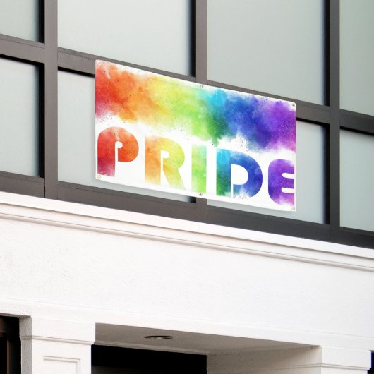 Pride Rainbow Outdoor Spandoek (Buitenkant Gebouw)
