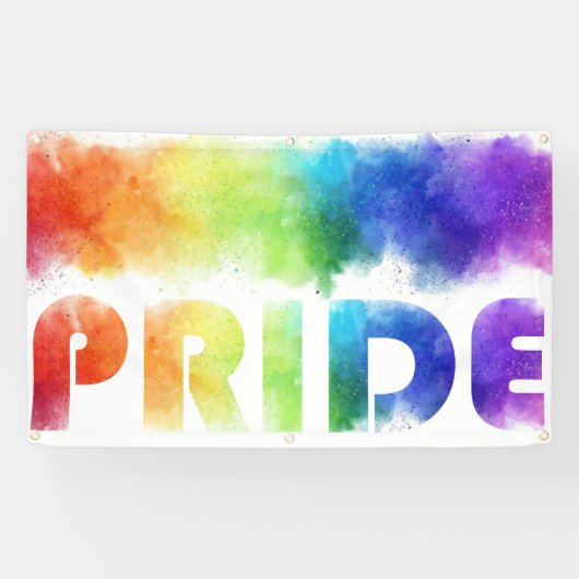 Pride Rainbow Outdoor Spandoek (Horizontaal)