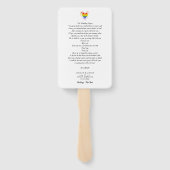 Pride Rainbow Photo Heart Lesbian Gay Wedding Handwaaier (Achterkant)