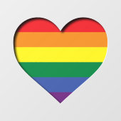 Pride Rainbow Raamsticker (Vel)