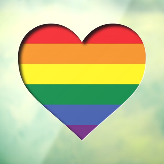 Pride Rainbow Raamsticker (Vel 3)