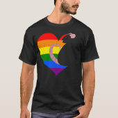 Pride Rainbow Rat - Zwart T-shirt (Voorkant)