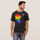 Pride Rainbow Rat - Zwart T-shirt (Voorkant volledig)