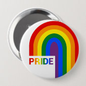Pride Rainbow Ronde Button 4,0 Cm (Voorkant /achterkant)