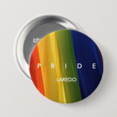PRIDE Rainbow Ronde Button 7,6 Cm (Voorkant /achterkant)