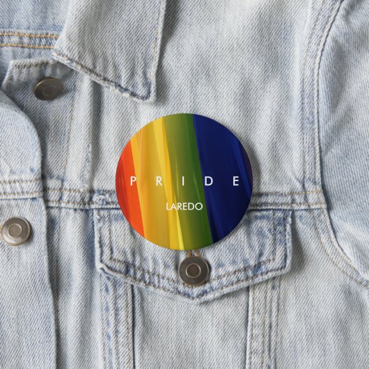 PRIDE Rainbow Ronde Button 7,6 Cm (In situ)