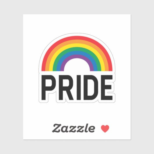 Pride Rainbow Sticker (Vel)