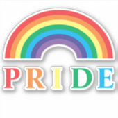 Pride Rainbow Sticker (Voorkant)