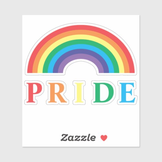 Pride Rainbow Sticker (Vel)