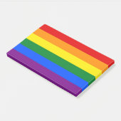 Pride Rainbow vlag van LGBT Post-it® Notes (Schuin)