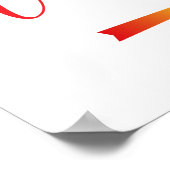 Pride Rainbow Wedding Arrow Teken right Direction Poster (Hoek)