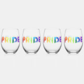 Pride Rainbow Wijnglas Zonder Voet (Voorkant)