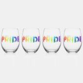 Pride Rainbow Wijnglas Zonder Voet (Achterkant)