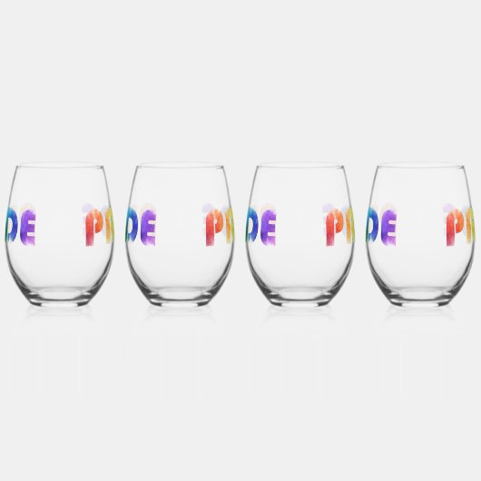 Pride Rainbow Wijnglas Zonder Voet (Links)