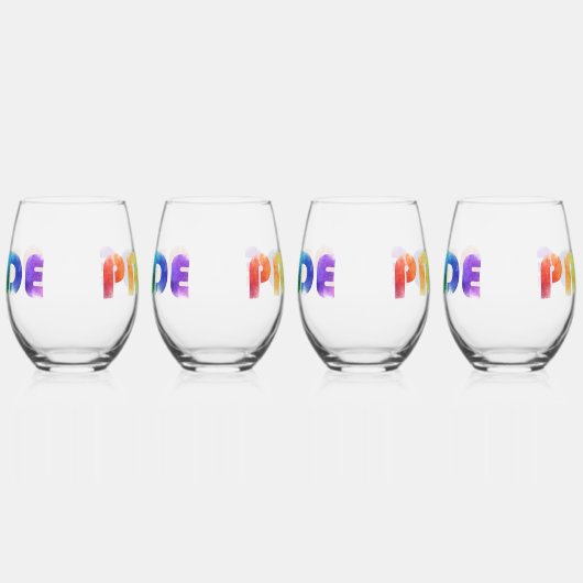 Pride Rainbow Wijnglas Zonder Voet (Rechts)